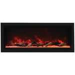 Remii 55 Inch Extra Tall Indoor Built-In Electric Fireplace with Black Steel Surround 102755-XT hero image