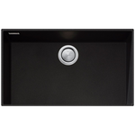 Oliveri Santorini Mega Bowl Undermount Sink Black ST-BL1590UOF hero image