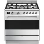 Smeg 90cm Classic Freestanding Dual Fuel Oven-Stainless Steel FS9606XS1 hero image