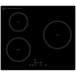 Artusi 60cm Induction 3 Burner Cooktop in Black CAID3PG hero image
