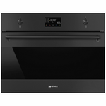 Smeg Compact 45cm Combi Microwave Oven Matte Black SOA4302M1N hero image