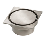 Rogerseller Square Floor Waste - Brushed Nickel 3806001007 hero image