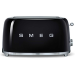 Smeg 50s Retro Style 4 Slice Toaster Black TSF02BLAU hero image