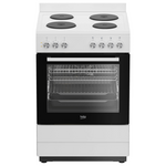 Beko 60cm White Electric Freestanding Oven with Hot Plate Cooktop BFCB60EMW hero image