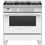Fisher & Paykel 90cm Series 7 Classic Freestanding Dual Fuel Oven White OR90SCG4W1 hero image
