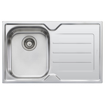 Oliveri Flinders Single Bowl Topmount Sink with Right-Hand Drainer FL121-NTH hero image