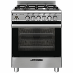 Glem 60cm Gas Oven & Cooktop Freestanding Oven with Electric Grill Stainless Steel GB664GG hero image