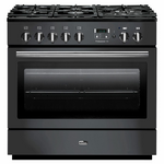 Falcon 90cm Professional FXP Freestanding Dual Fuel Pyrolytic Oven/Stove Slate and Chrome PROP90FXPDFSL-CH hero image