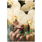 Dina Broadhurst Play On My Mind Golden Drip - Large 100 x 150 - White Frame PL-O-M-M-GLDN-D-WF-L hero image