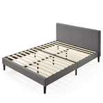 Zinus Liam Classic Home Queen Upholstered Fabric Bed Base Dark Grey AU-FPPPDG-12Q hero image