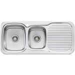 Oliveri Lakeland 1 and 3/4 Bowl Right Hand Drainer Sink LL136 hero image