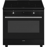 Smeg 90cm Induction Freestanding Oven Black CX91IMBL hero image