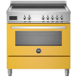 Bertazzoni 90cm Professional Yellow Induction Freestanding Stove PRO95I1EGIT hero image