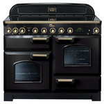 Falcon 110cm Black Induction Classic Deluxe Freestanding Oven CDL110EIBLBR hero image