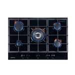 Brohn 70cm Natural Gas Cooktop Tempered Glass Black BRG7000BLK hero image