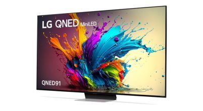 LG QNED MiniLED TV uses thousands of tiny LEDs for enhanced colour and contrast.