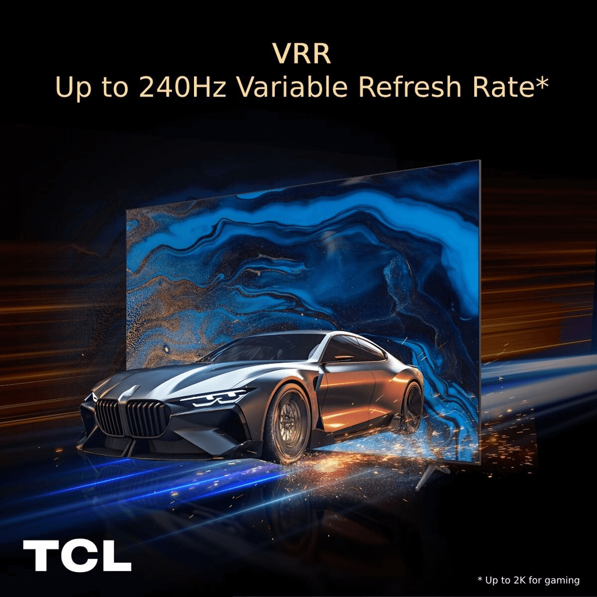 TCL Gaming TV Variable Refresh Rate up to 240hz