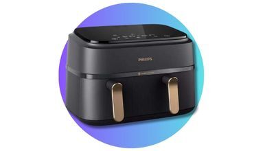 A Philips brand dual basket 3000 series air fryer sold in Australia by Appliances Online