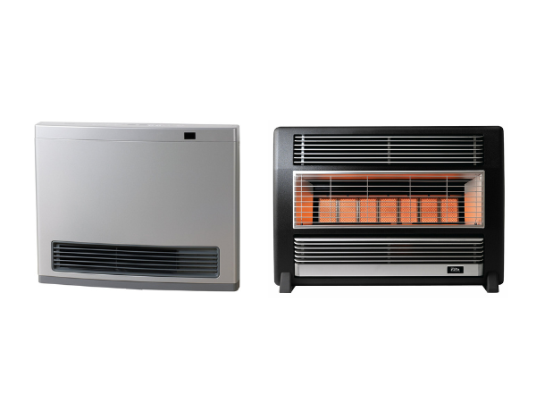 Gas heaters can be used to heat small spaces in homes, but require a gas connection point in the room.