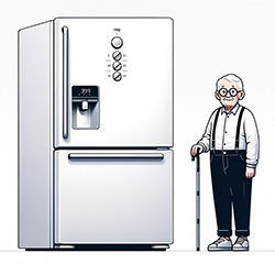 Fridge accessibility for seniors